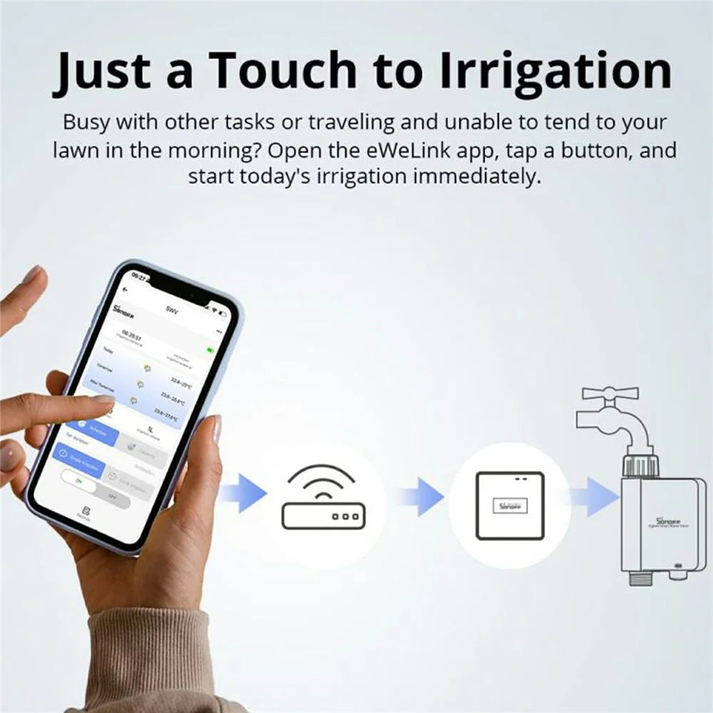 SONOFF Zigbee Smart Water Valve Automatic Irrigation System Water Valve - SWV-NH - 5