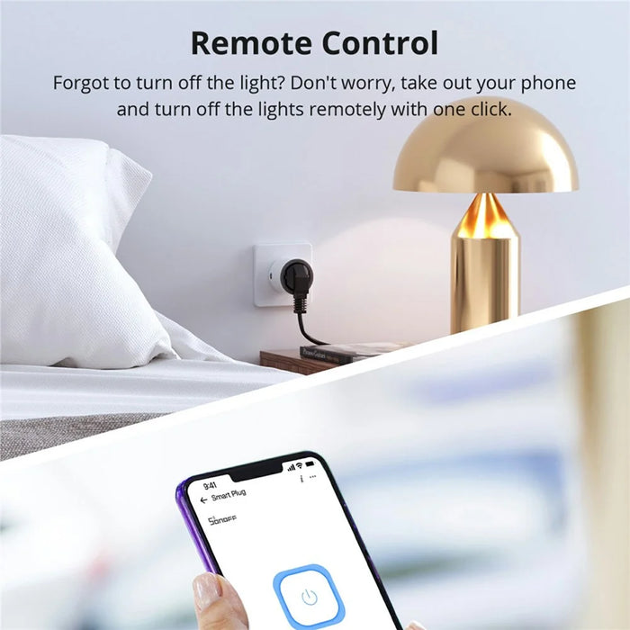 SONOFF S60TPG iPlug WiFi Smart Plug Home Appliances Control Plug, Type G - 2