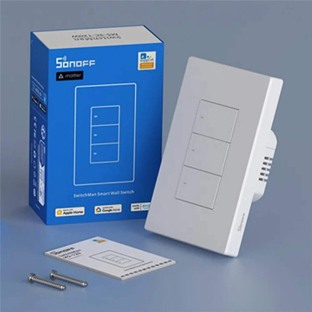 SONOFF Switchman M5-3C-120W Smart Wall Light Switch 3 Gang for Apple Home, Alexa, Google Home (M5 Matter) - 6