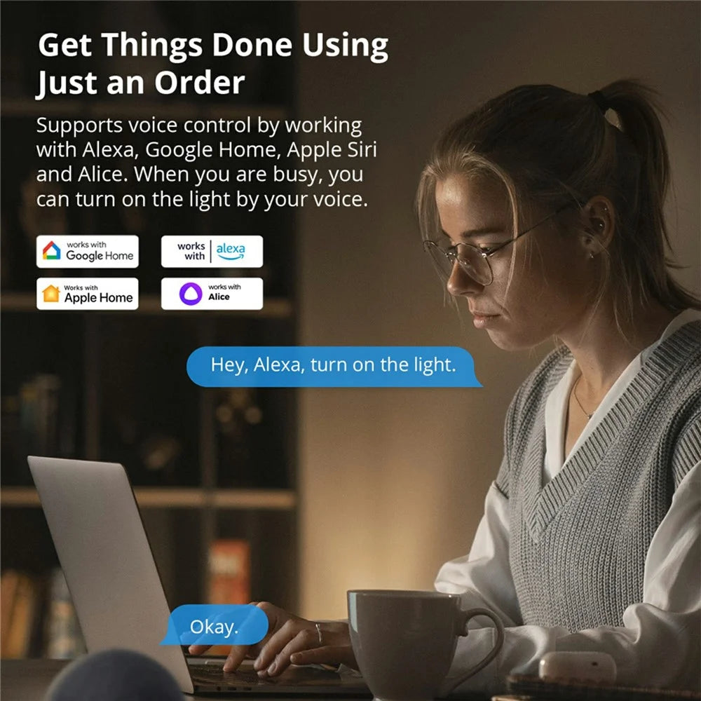 SONOFF Switchman M5-2C-120W Smart Wall Light Switch 2 Gang for Apple Home, Alexa, Google Home (M5 Matter) - 4