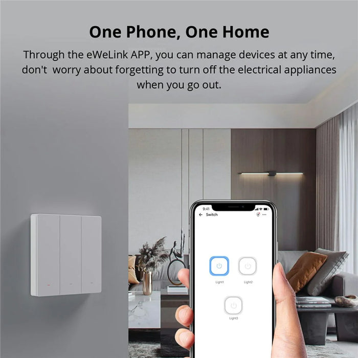 SONOFF Switchman M5-3C-80W Smart Wall Light Switch 3 Gang for Apple Home, Alexa, Google Home (M5 Matter) - 4