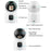 ZOSI C528M 6MP Smart Security Camera Home Surveillance Dual-Lens Monitor with Screen - US Plug - 2