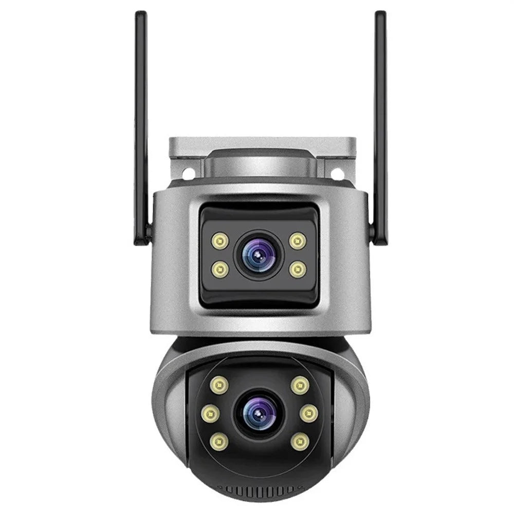 Outdoor WiFi Security Camera Waterproof HD Night Vision Dual Lens PTZ IP Cam with 32G Memory Card - EU Plug - 1