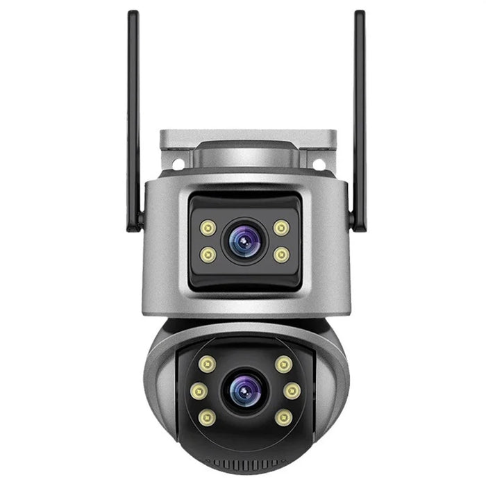 Outdoor WiFi Security Camera Waterproof HD Night Vision Dual Lens PTZ IP Cam with 32G Memory Card - EU Plug - 1