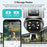 Outdoor WiFi Security Camera Waterproof HD Night Vision Dual Lens PTZ IP Cam with 32G Memory Card - EU Plug - 7