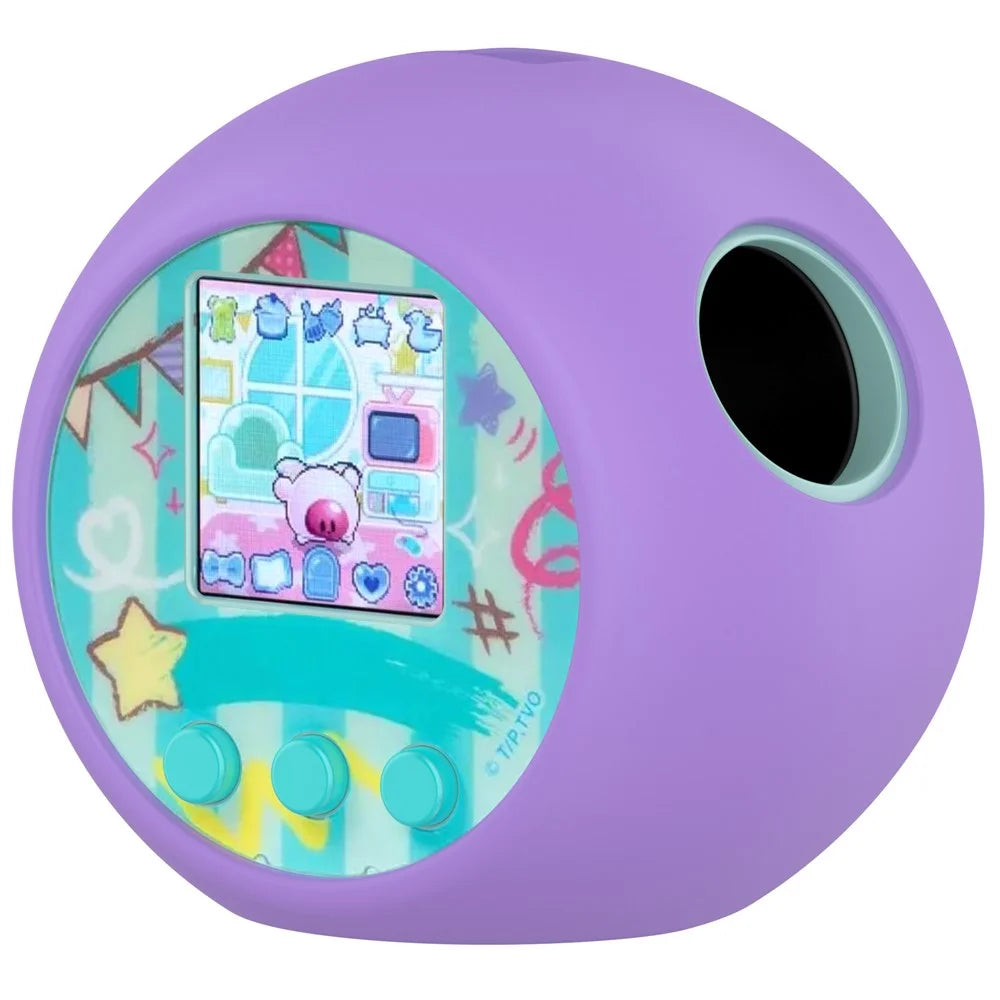 Silicone Case for Punirunes Interactive Digital Toy Protective Sleeve Soft Cover with Strap - Purple - 2