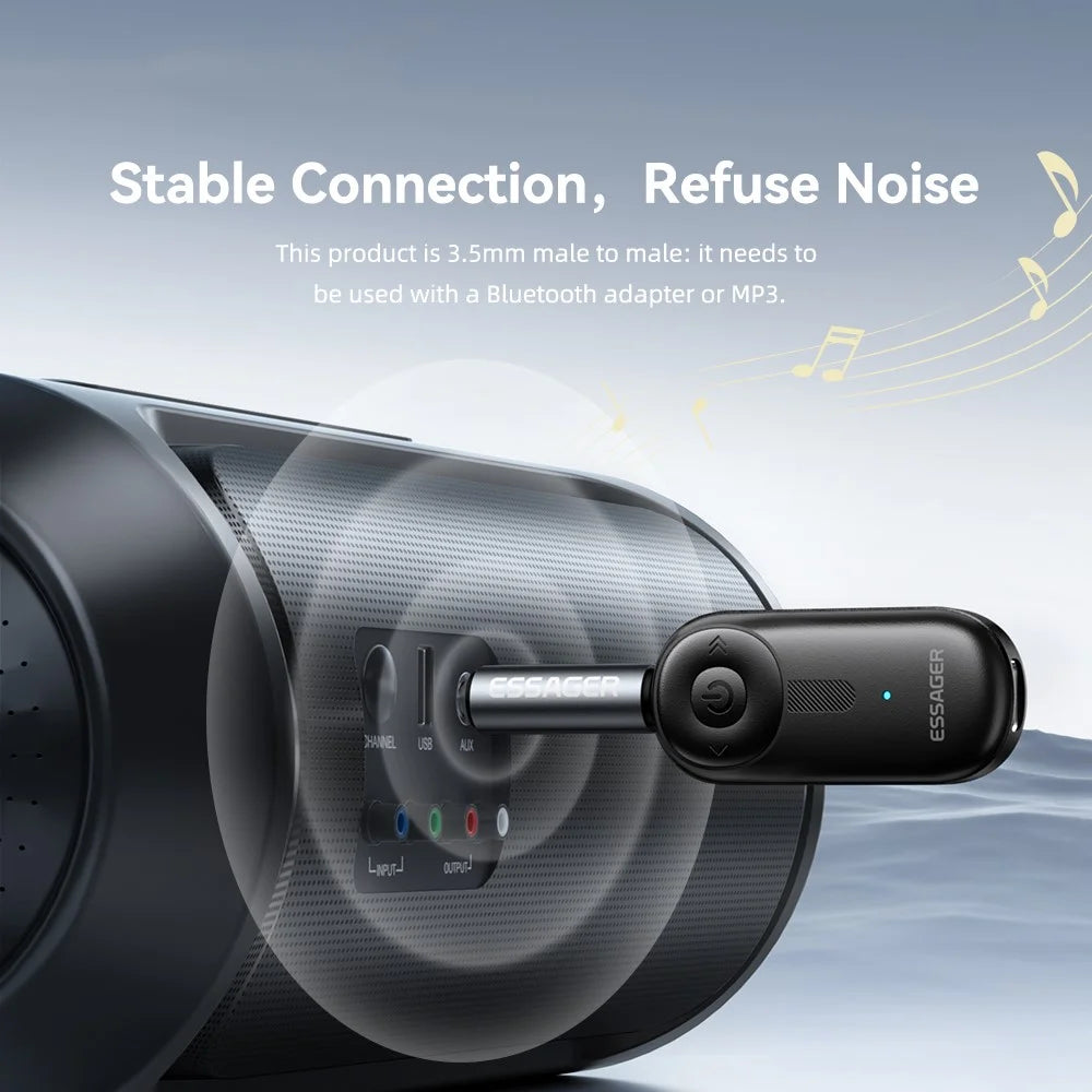 ESSAGER 3.5mm Male to Male Audio Adapter Connector Stereo Sound Extension Cable - 6