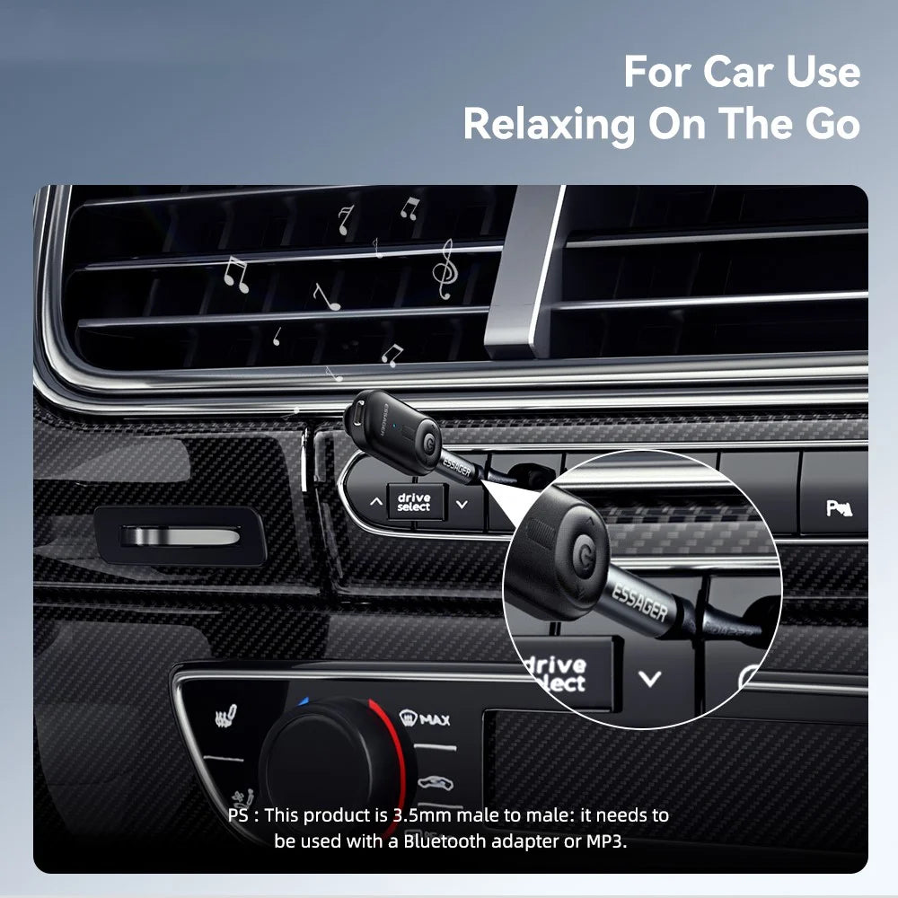ESSAGER 3.5mm Male to Male Audio Adapter Connector Stereo Sound Extension Cable - 7