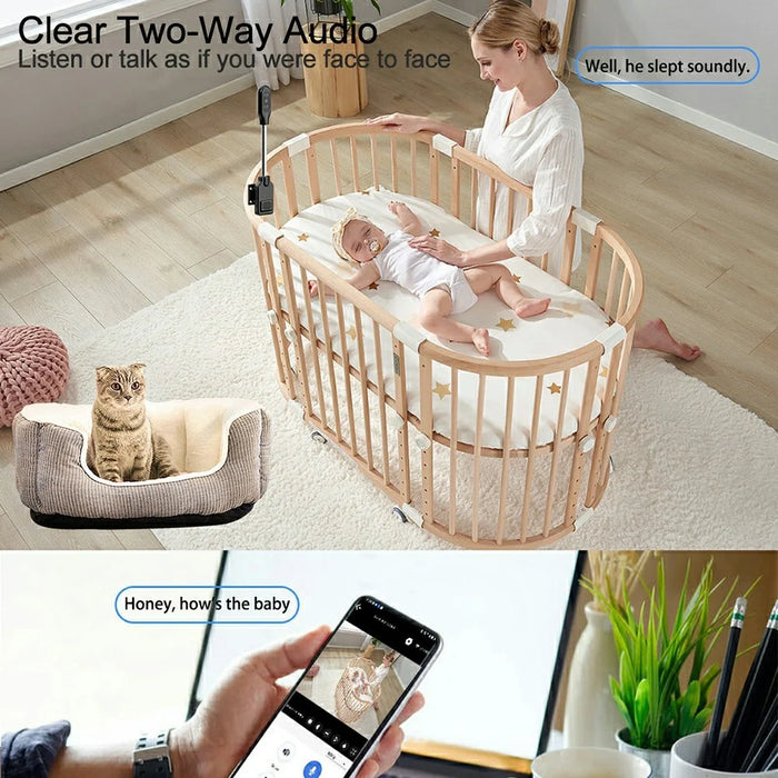 W8 Motion Detection Two Way Audio Monitor Camera 4K Ultra HD Smart Home Security Surveillance System - 7