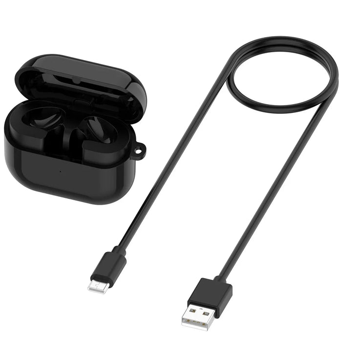 For Samsung Galaxy Buds3 R530 Charging Case with Cable Support Wireless Charging - Black - 1