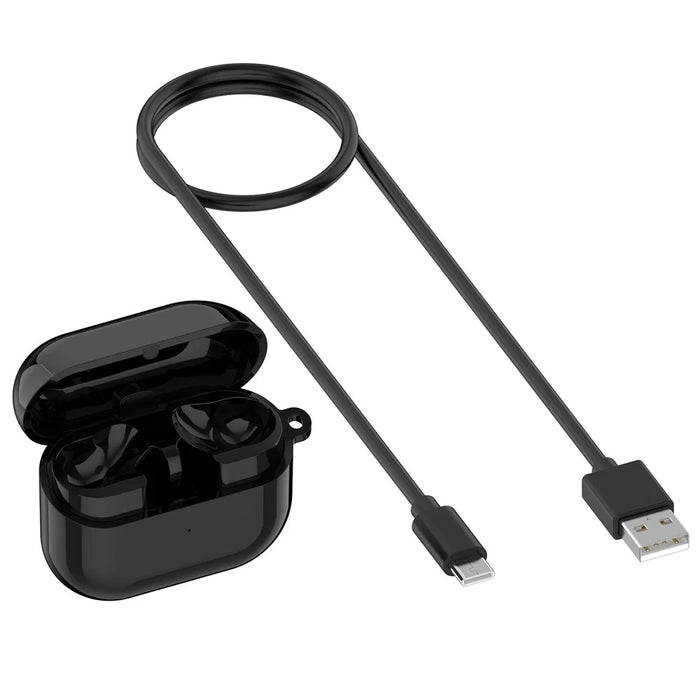For Samsung Galaxy Buds3 Pro R630 Charging Case Replacement Dock with Cable - Black - 1