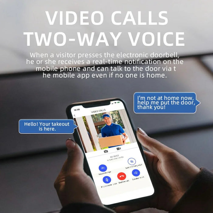 U9 Video Doorbell with ERP Motion Detection Snapshot Function WiFi-Connected Smart Home Security Device - 5