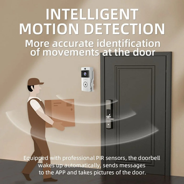 U9 Video Doorbell with ERP Motion Detection Snapshot Function WiFi-Connected Smart Home Security Device - 7