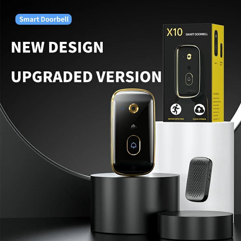 X10 Smart Video Doorbell Home Security Camera Intercom HD Night Vision Snapshot Infrared Motion Detection - 2