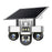 VTS30 v380pro Solar Powered Triple Lens Security Camera Smartphone Controlled Surveillance System - WiFi Version - 1
