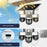 VTS30 v380pro Solar Powered Triple Lens Security Camera Smartphone Controlled Surveillance System - WiFi Version - 7