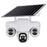 VTS31 V380 Outdoor Security Low Power Solar Powered PTZ Camera 3 Rotating Lens Motion Detection Camera - WiFi Version - 1