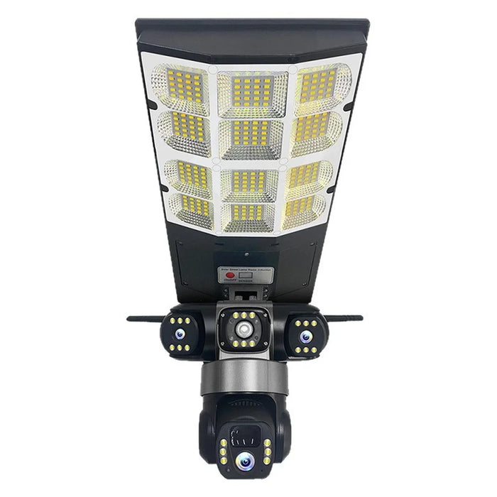 LD002 V380 Outdoor Solar Security Camera with Street Light 3 Screens Wireless Monitoring System - WiFi Version - 1
