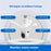 Q28-H 3MP Indoor Security Camera 3-blade Ceiling Light Motion Detection Pan Tilt Wireless Monitor for Baby Elder - WiFi Version / US Plug - 4