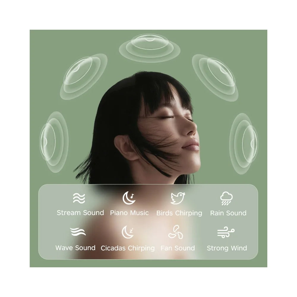T11 White Noise Machine 8 Natural Sounds Gravity Sensor Sleep Aid Device with Timing Function - 4