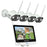 ZOSI 8CH 2K C302 Home Security Wi-Fi 6 Camera System AI Human Detection Color Night Vision 12 Inch Monitor + 4 3MP Cameras - US Plug - 1