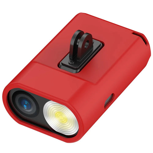 For Garmin Varia Vue Silicone Protective Case Cycling Camera Front Light Cover - Red - 1