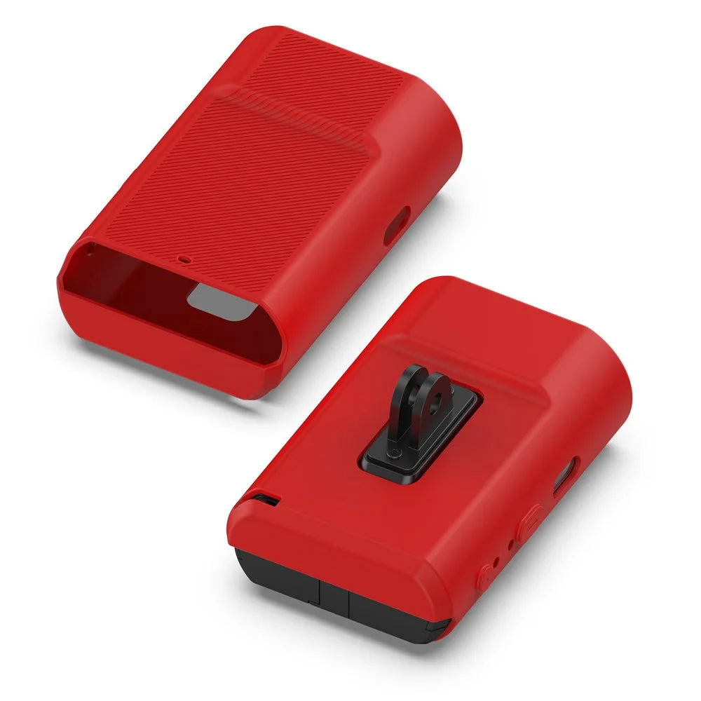 For Garmin Varia Vue Silicone Protective Case Cycling Camera Front Light Cover - Red - 6