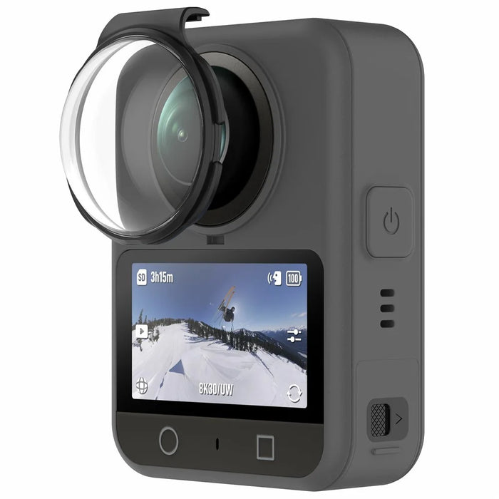 2PCS Lens Protector For DJI Osmo 360 Camera Optical Glass Scratch Resistant Clear Lens Guards - Black - 2