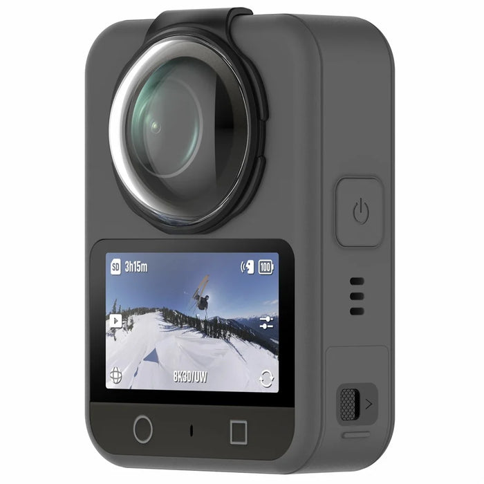 2PCS Lens Protector For DJI Osmo 360 Camera Optical Glass Scratch Resistant Clear Lens Guards - Black - 3