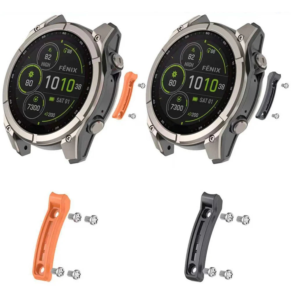 Bumper Strip for Garmin Fenix 8 Pro AMOLED 47mm / quatix 8 47mm / Tactix 8 47mm / Fenix 8 Solar 47mm / Fenix 8 AMOLED 47mm Metal Anti-collision Strip - Orange - 5
