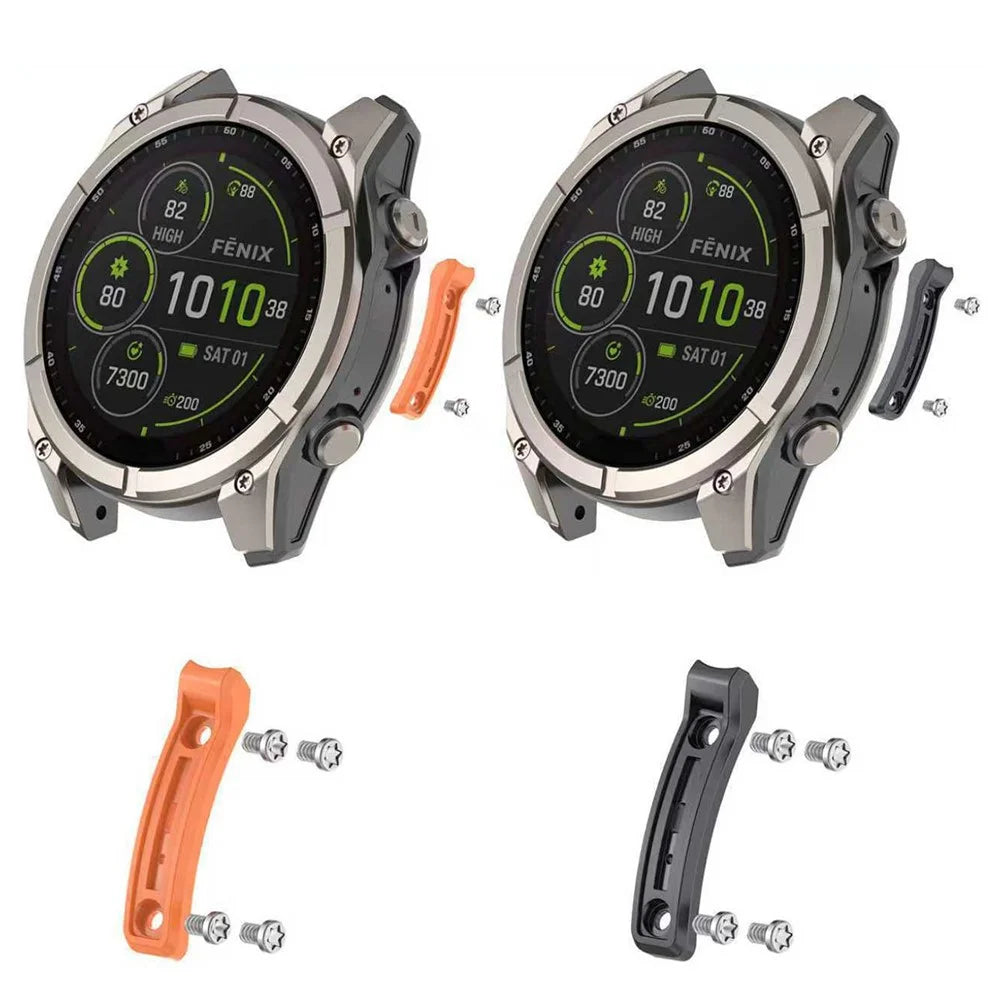 Bumper Strip for Garmin Fenix 8 Pro MicroLED 51mm / Fenix 8 Pro AMOLED 51mm / quatix 8 51mm / Fenix 8 Solar 51mm / Fenix 8 AMOLED 51mm Anti-collision Strip - Orange - 5