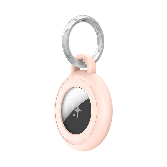 DUX DUCIS For AirTag  4Pcs/Set PC Protective Case Waterproof Shockproof Cover with Keychain - Black+White+Blue+Pink - 5