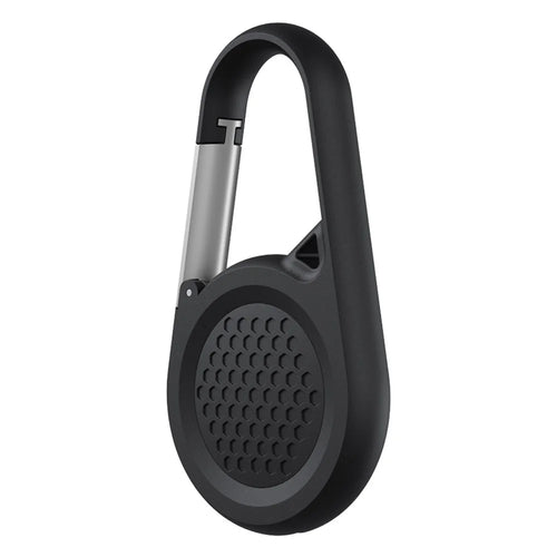 For Apple AirTag Protective Case Smart Tracker Device Clip-On Waterproof Silicone Cover - Black - 1