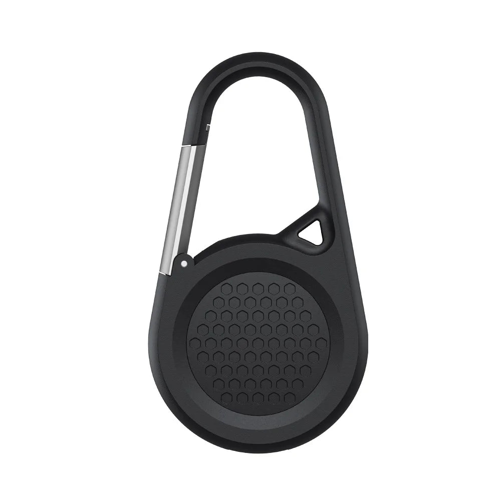 For Apple AirTag Protective Case Smart Tracker Device Clip-On Waterproof Silicone Cover - Black - 3