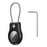 For Apple AirTag Protective Case Smart Tracker Waterproof Cover with Stainless Steel Wire Strap / Screws / Tool - Black - 1
