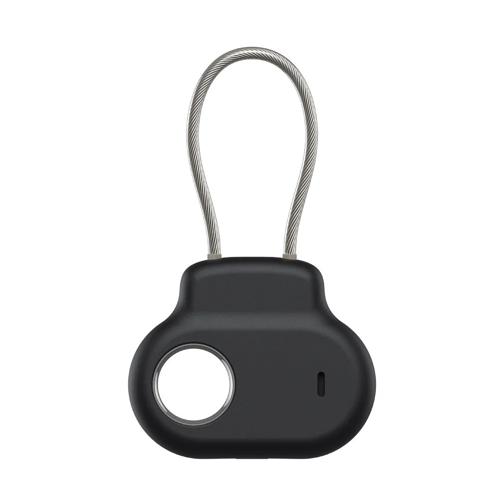 For Samsung Galaxy SmartTag2 / SmartTag Protective Case Silicone Cover with Steel Wire Tracking Device Accessories - Black - 3