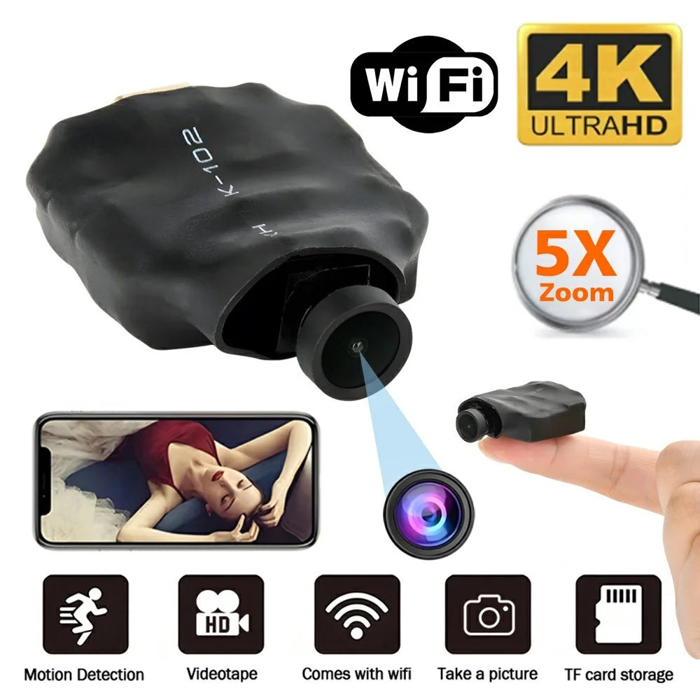 C1 WiFi Mini Camera Motion Detection Night Vision HD 1080P DIY Button Cam for Home Security Surveillance - 3