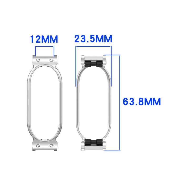 For PLAUD NotePin AI Note Taker Protective Frame Recorder Metal Shell - Silver - 4