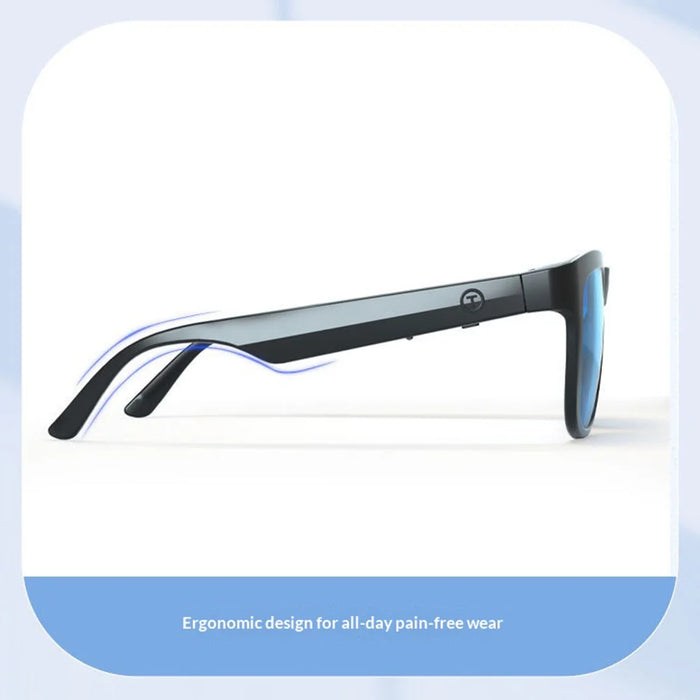 Smart Bluetooth-compatible Glasses UV Protection Music Player Sunglasses for Android / iOS - Red - 7