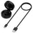 XY-153 For Oura Ring 4 (Size 10) Wireless Charging Case with USB Cable Smart Ring Portable Charger - Black - 1