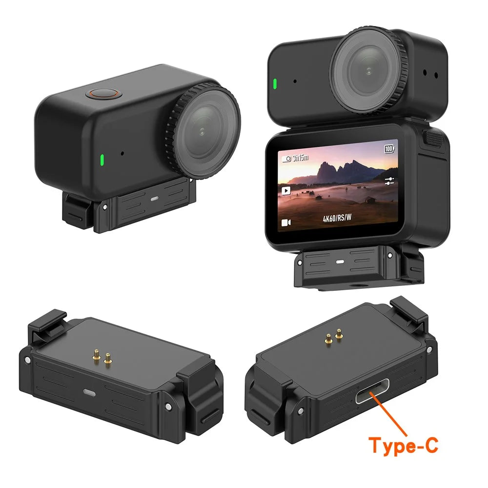 For DJI Osmo Nano / Action 6 Quick Release Mount Magnetic Adapter Charging Base with 1 / 4" Thread Screw - 2