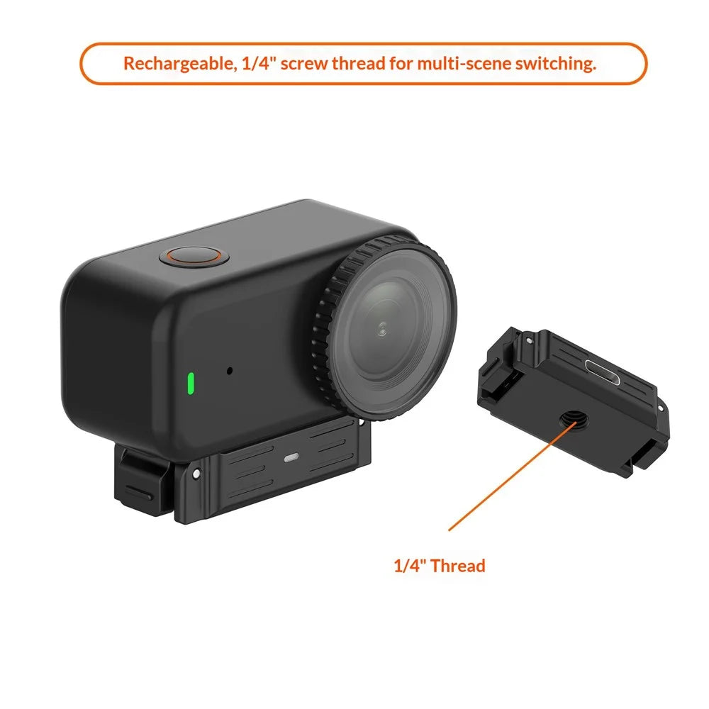 For DJI Osmo Nano / Action 6 Quick Release Mount Magnetic Adapter Charging Base with 1 / 4" Thread Screw - 3
