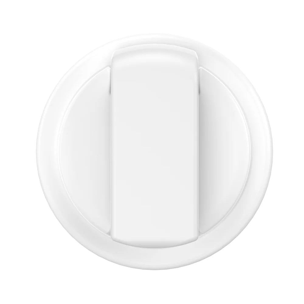 CP65 For AirTag Tracker Hard PC Cover IPX8 Waterproof Protective Case with Back Clip - White - 2