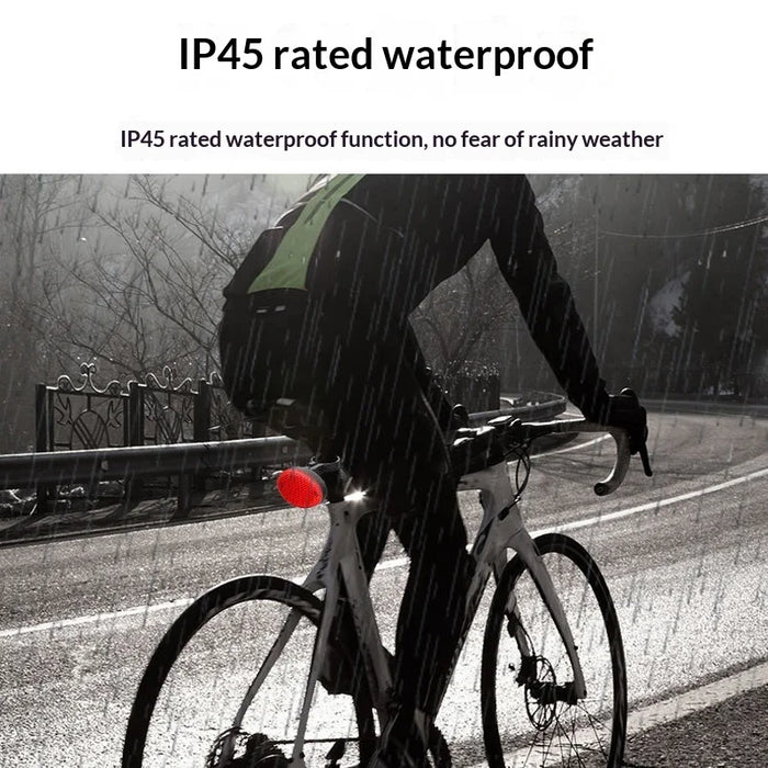 T02 Reflective Bicycle Tail Light with Anti-lost Tracker Waterproof Cycling Safety Bike Rear Lamp - Black - 4