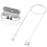 For Samsung Galaxy Buds3 FE R420 590mAh Charging Case Earphone Charger with USB-C Cable - White - 1