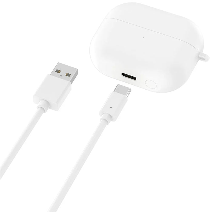 For Samsung Galaxy Buds3 FE R420 590mAh Charging Case Earphone Charger with USB-C Cable - White - 2