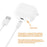 For Samsung Galaxy Buds3 FE R420 590mAh Charging Case Earphone Charger with USB-C Cable - White - 7