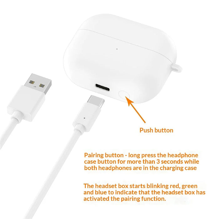 For Samsung Galaxy Buds3 FE R420 590mAh Charging Case Earphone Charger with USB-C Cable - White - 7