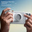 X8 Magnetic Phone Grip Ergonomic Phone Bluetooth-compatible Remote Shutter Handle for Photography - White - 3