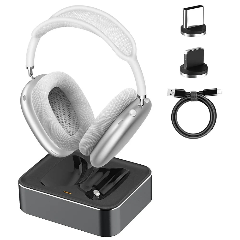 Bulk Purchasing Wireless Charging Stand for AirPods Max Magnetic Dock Station with LED Indicator Smart Sleep Mode - 1